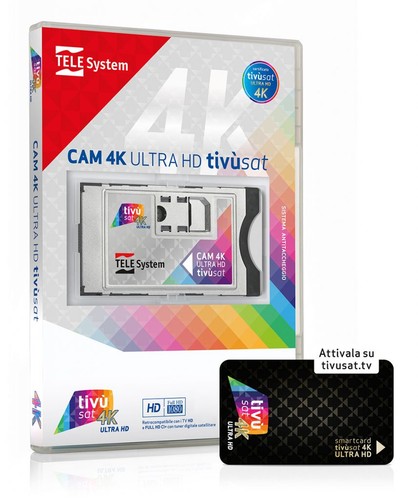Tele system cam tivùsat - tele, 4k